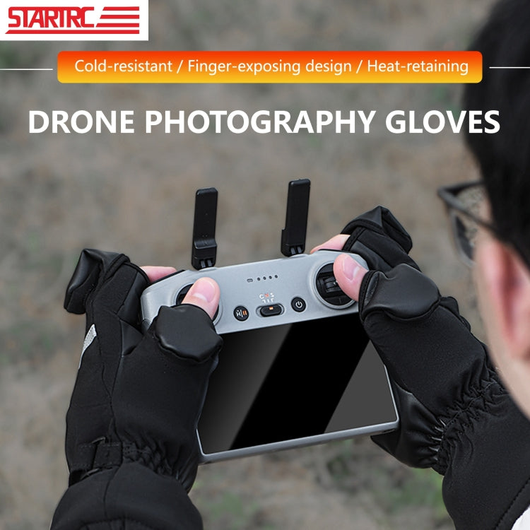 STARTRC Universal Drone Remote Control Photography Gloves Winter Warm Gloves, Size:XL(Black) - free shipping - PMC TechLife - Order now!