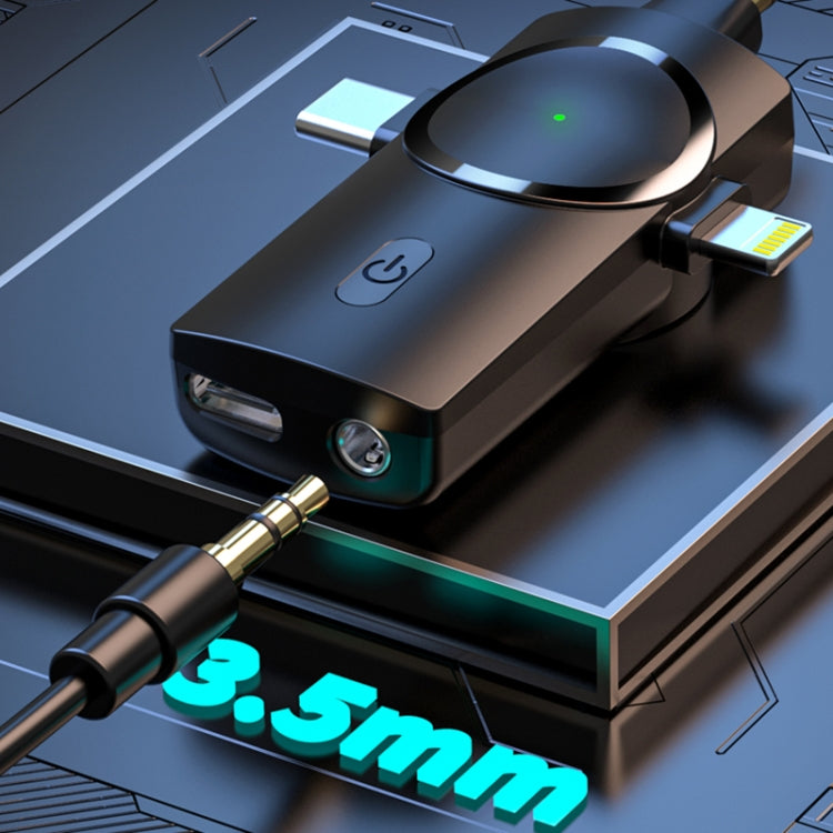 AP009 Wireless Lavalier Microphone with 3 in 1 Receiver(Black) - Microphone by PMC TechLife | Online Shopping South Africa | PMC TechLife | Buy Now Pay Later Mobicred