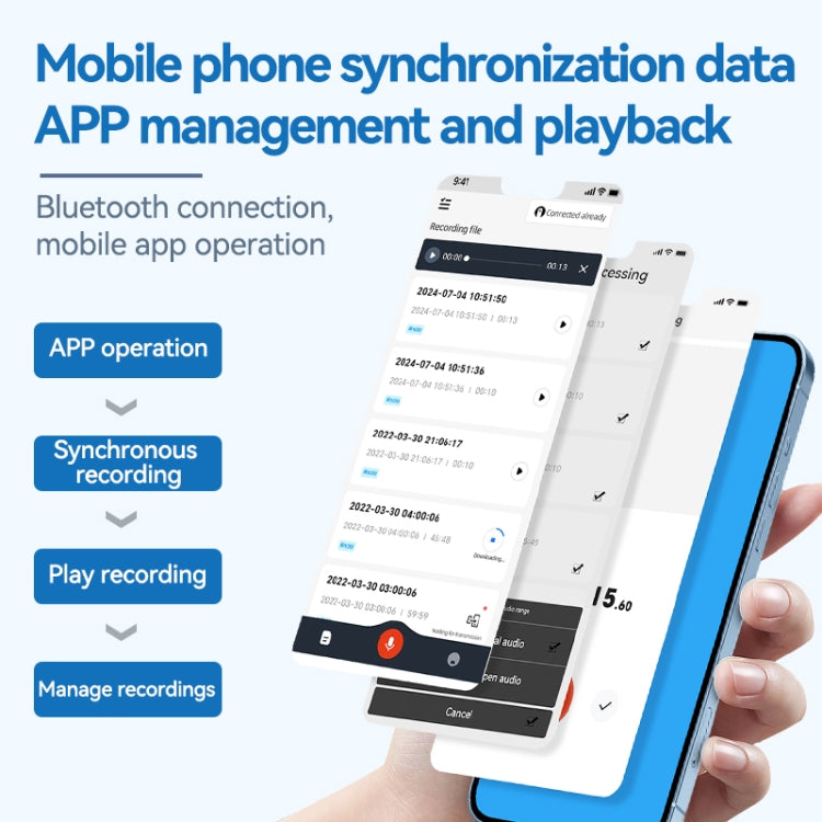 A1A Strong Magnetic Mobile Call Voice Recorder APP Recording Version, Memory:128GB(Black) - Recording Pen by PMC TechLife | Online Shopping South Africa | PMC TechLife | Buy Now Pay Later Mobicred