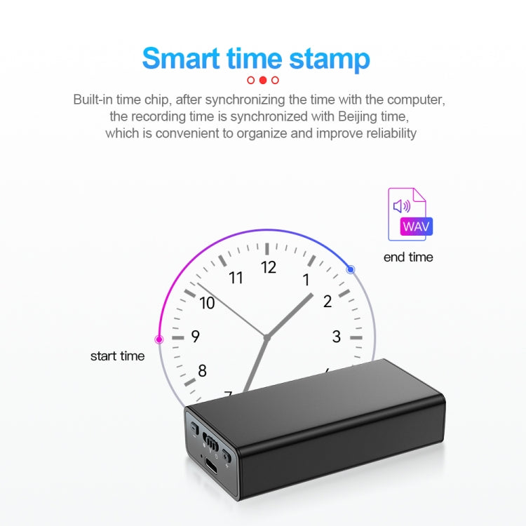 Q65 Long-lasting Magnetic Intelligent Voice Recording Pen, Memory:4GB(Black) - Recording Pen by PMC TechLife | Online Shopping South Africa | PMC TechLife | Buy Now Pay Later Mobicred