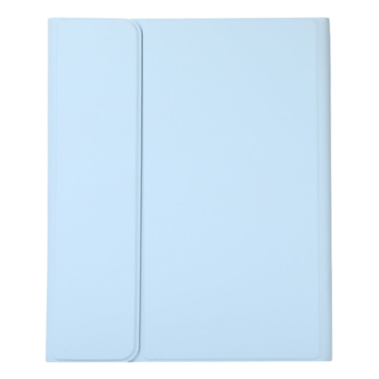 For Infinix Xpad 11 inch Candy Color Round Keys Bluetooth Keyboard Leather Case(Misty Blue) - free shipping - PMC Jewellery - Order now!