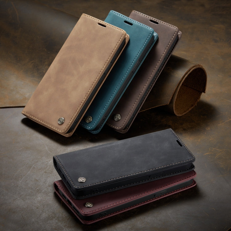For iPhone 12 / 12 Pro CaseMe-013 Multifunctional Retro Frosted Horizontal Flip Leather Case with Card Slot & Holder & Wallet(Blue) - iPhone 12 / 12 Pro Cases by CaseMe | Online Shopping South Africa | PMC Jewellery | Buy Now Pay Later Mobicred