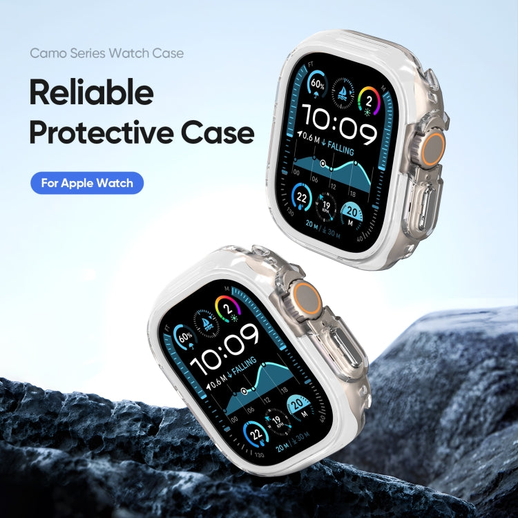 For Apple Watch Ultra 1 / 2 49mm DUX DUCIS Camo Series TPU Hybrid PC Watch Protective Case(White) - free shipping - PMc TechLife - Order now!