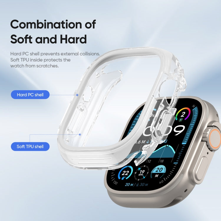 For Apple Watch Ultra 1 / 2 49mm DUX DUCIS Camo Series TPU Hybrid PC Watch Protective Case(White) - free shipping - PMc TechLife - Order now!