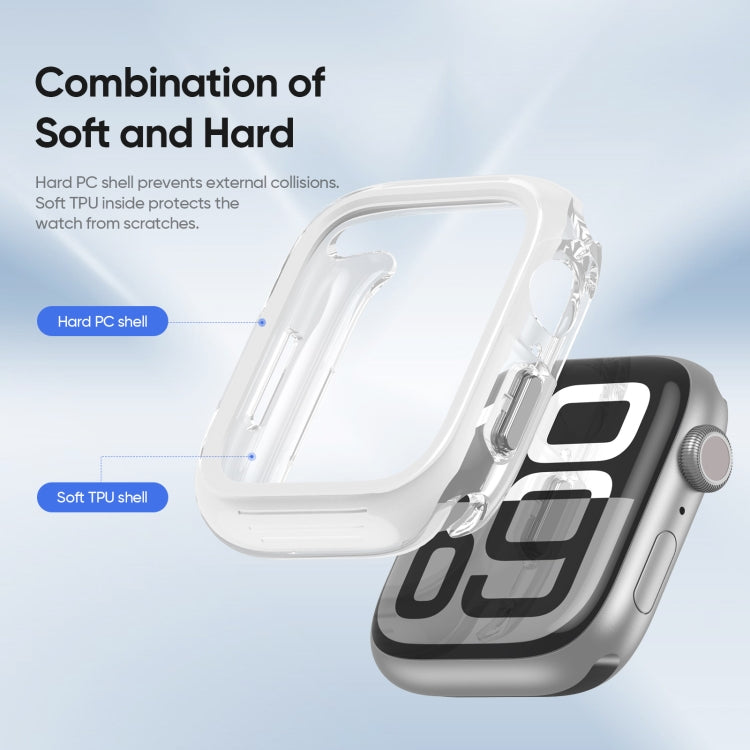 For Apple Watch Series 10 42mm DUX DUCIS Camo Series TPU Hybrid PC Watch Protective Case(White) - free shipping - PMc TechLife - Order now!