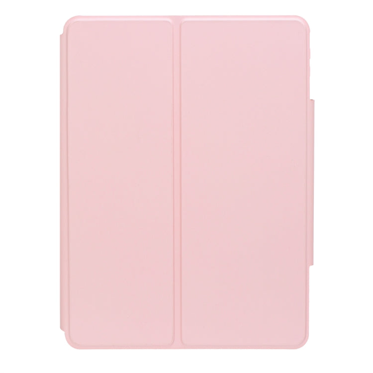 For iPad Pro 11 2024 L13-B 360 Rotation Acrylic Transparent Bluetooth Keyboard Leather Case(Pink) - free shipping - PMC Jewellery - Order now!