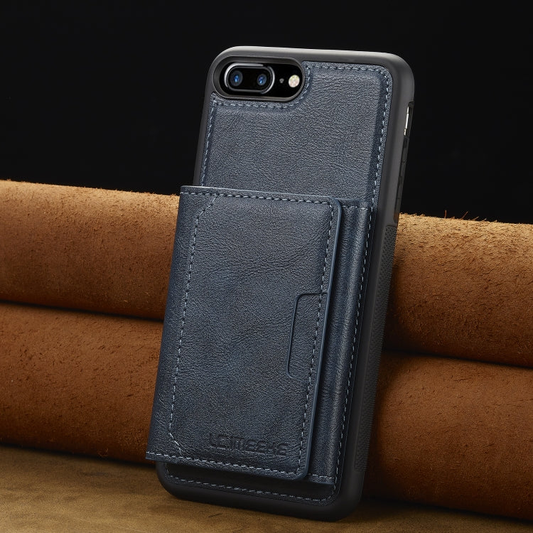 For iPhone 16e LC.IMEEKE L5 Series Detachable RFID Card Bag Magsafe Phone Case(Blue) - iPhone 16e Cases by LC.IMEEKE | Online Shopping South Africa | PMC TechLife | Buy Now Pay Later Mobicred