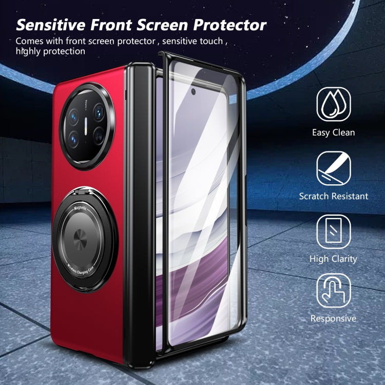 For Huawei Mate X5 Gold Medal Rotating Folding Series Ring Holder Phone Case(Red) - free shipping - PMC TechLife - Order now!