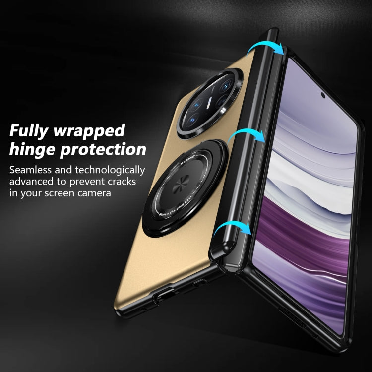 For Huawei Mate X5 Gold Medal Rotating Folding Series Ring Holder Phone Case(Gold) - Huawei Cases by PMC TechLife | Online Shopping South Africa | PMC TechLife | Buy Now Pay Later Mobicred