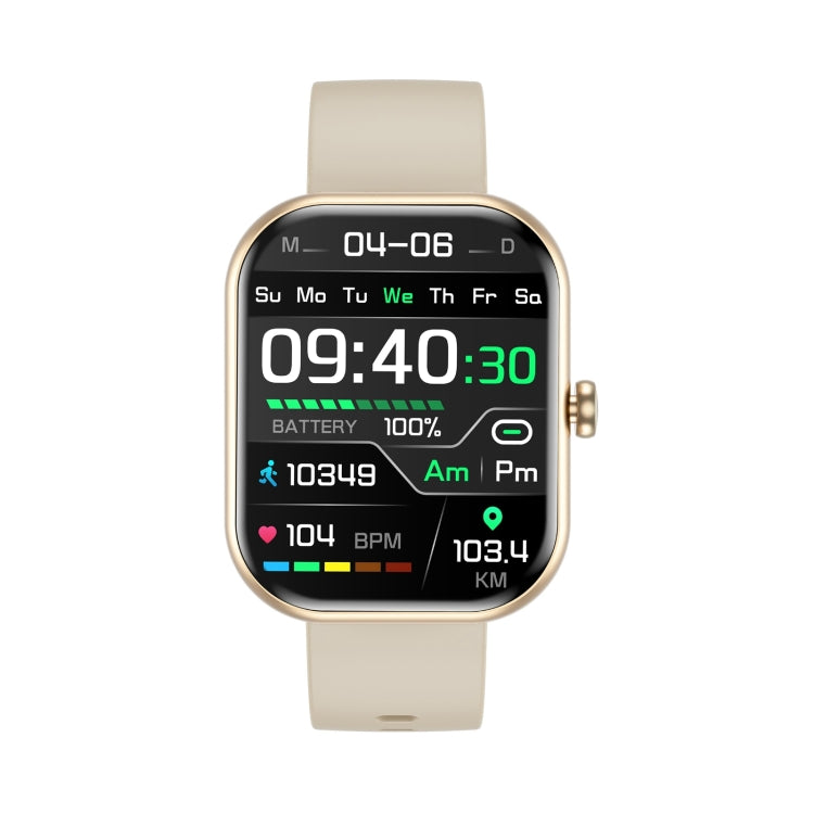 ZW65 2.01 inch Fitness Smart Watch, Blood Oxygen / Blood Pressure / Heart Rate(Gold) - Smart Wristbands by PMC TechLife | Online Shopping South Africa | PMC TechLife | Buy Now Pay Later Mobicred
