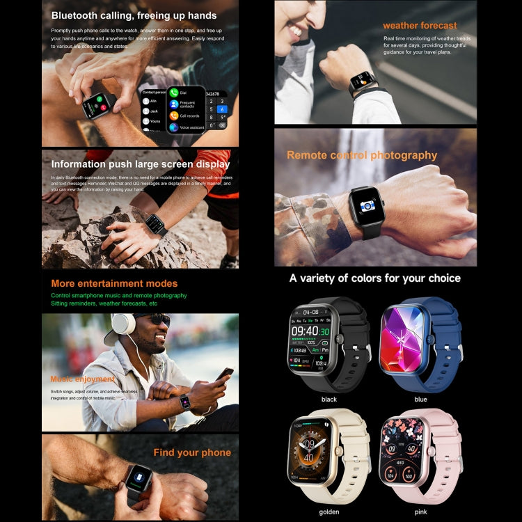 ZW65 2.01 inch Fitness Smart Watch, Blood Oxygen / Blood Pressure / Heart Rate(Gold) - Smart Wristbands by PMC TechLife | Online Shopping South Africa | PMC TechLife | Buy Now Pay Later Mobicred