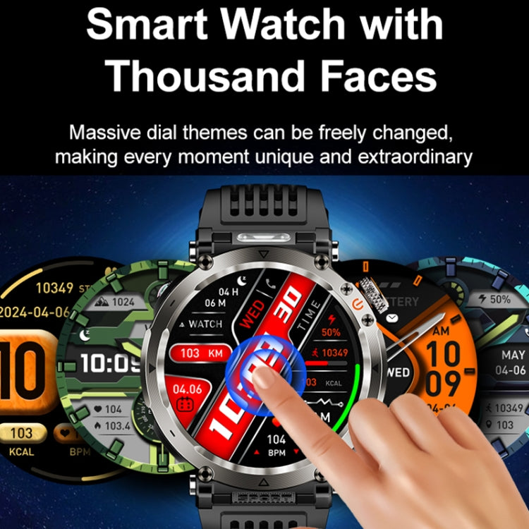HT30 1.7 inch IP68 Waterproof Silicone Band Smart Watch, Support Flashlight / Banknote Detector Light / Compass(Blue) - free shipping - PMC TechLife - Order now!