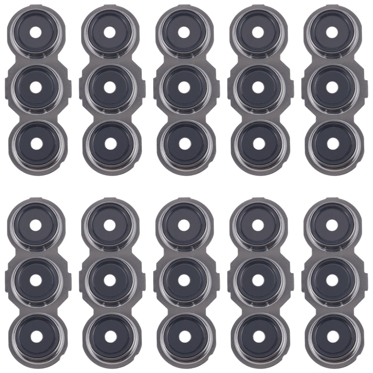 For Samsung Galaxy C55 SM-C556B 10pcs Rear Camera Lens Cover(Black) - Other Galaxy Parts by PMC TechLife | Online Shopping South Africa | PMC TechLife | Buy Now Pay Later Mobicred