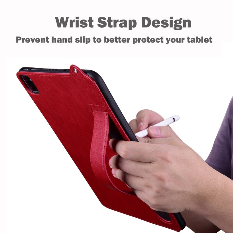 For Samsung Galaxy Tab S10+ / S9+ / S8+ TPU Leather Back Tablet Case with Wristband(Red) - free shipping - PMC Jewellery - Order now!