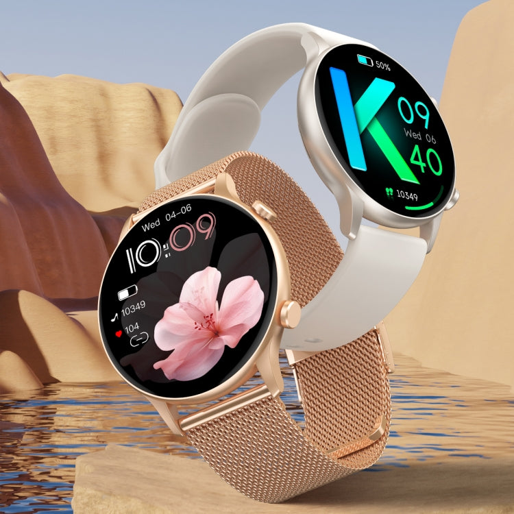 CY19 1.32 inch AMOLED Screen Silicone Strap Smart Watch, Blood Oxygen/Blood Pressure/Heart Rate(Starlight) - Smart Watches by PMC TechLife | Online Shopping South Africa | PMC TechLife | Buy Now Pay Later Mobicred