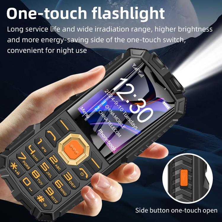 Q7+ 4G Elder Keypad Rugged Phone, 1.77 inch, 16800mAh, 21 Keys,  SOS, FM, Network: 4G, Dual SIM(Black) - free shipping - PMC Jewellery - Order now!