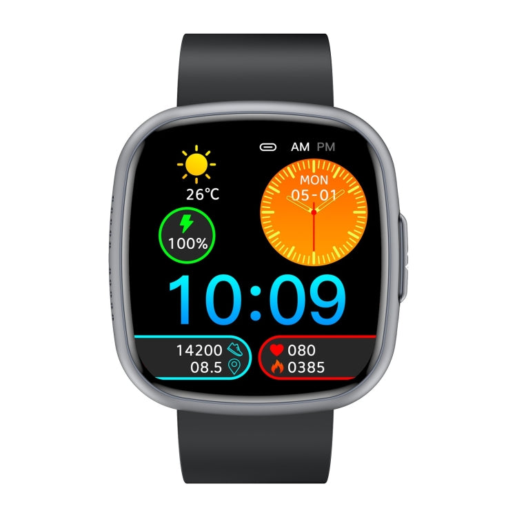 ET593 1.75 inch IPS Square Screen Smart Watch, ECG Electrocardiogram / Blood Sugar Monitoring(Black) - Smart Watches by PMC TechLife | Online Shopping South Africa | PMC TechLife | Buy Now Pay Later Mobicred