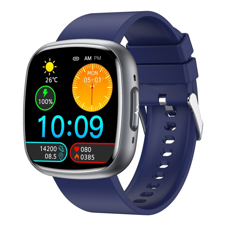 ET593 1.75 inch IPS Square Screen Smart Watch, ECG Electrocardiogram / Blood Sugar Monitoring(Blue) - Smart Watches by PMC TechLife | Online Shopping South Africa | PMC TechLife | Buy Now Pay Later Mobicred