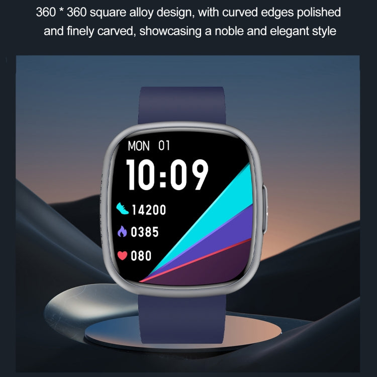 ET593 1.75 inch IPS Square Screen Smart Watch, ECG Electrocardiogram / Blood Sugar Monitoring(Black) - Smart Watches by PMC TechLife | Online Shopping South Africa | PMC TechLife | Buy Now Pay Later Mobicred