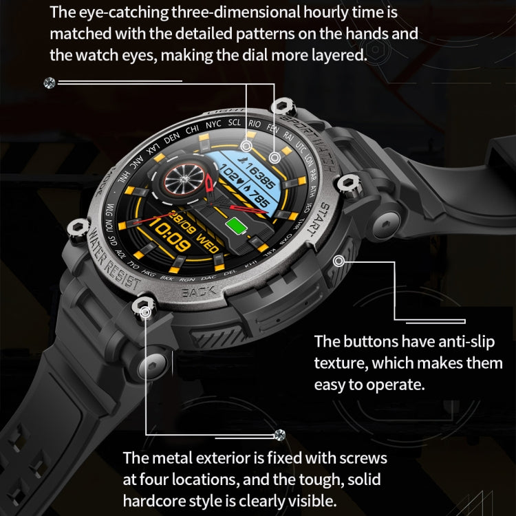 LC17 1.53 inch TFT Round Screen Sports Smart Watch, Heart Rate / Blood Oxygen / Blood Pressure(Black) - Smart Watches by PMC TechLife | Online Shopping South Africa | PMC TechLife | Buy Now Pay Later Mobicred