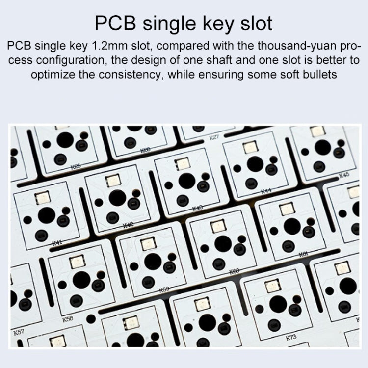 AULA F87 87 Keys Wired/2.4G/Bluetooth Three Model Customized RGB Mechanical Keyboard(Sea Salt Blue) - free shipping - PMC TechLife - Order now!