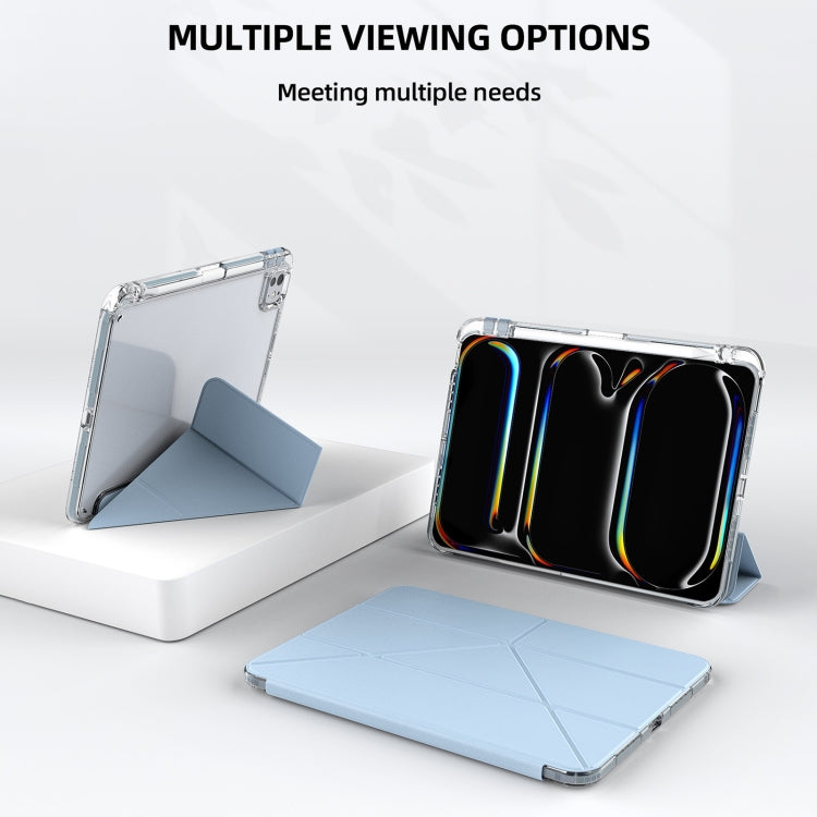 For iPad Pro 11 2024 mutural Y-Shape Deformation Leather Tablet Case(Yellow) - free shipping - PMc TechLife - Order now!
