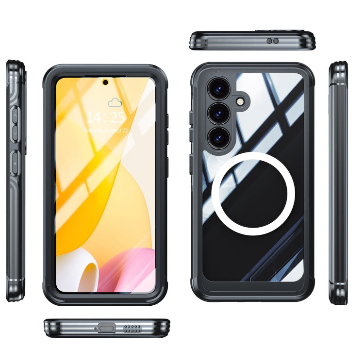 For Samsung Galaxy S25+ 5G RedPepper Tempered Glass MagSafe Phone Case(Black) - Galaxy S25+ 5G Cases by RedPepper | Online Shopping South Africa | PMC Jewellery | Buy Now Pay Later Mobicred