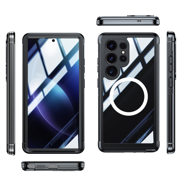 For Samsung Galaxy S25 Ultra 5G RedPepper Tempered Glass MagSafe Phone Case(Black) - Galaxy S25 Ultra 5G Cases by RedPepper | Online Shopping South Africa | PMC Jewellery | Buy Now Pay Later Mobicred