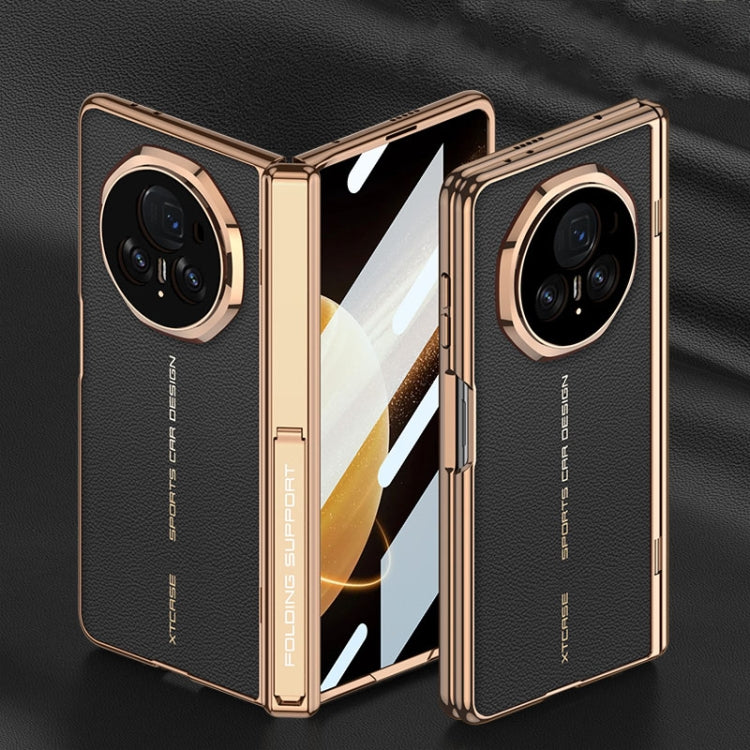 For Honor Magic V3 GKK Integrated Magnetic Fold Hinge Leather Shockproof Phone Case(Black) - free shipping - PMC Jewellery - Order now!