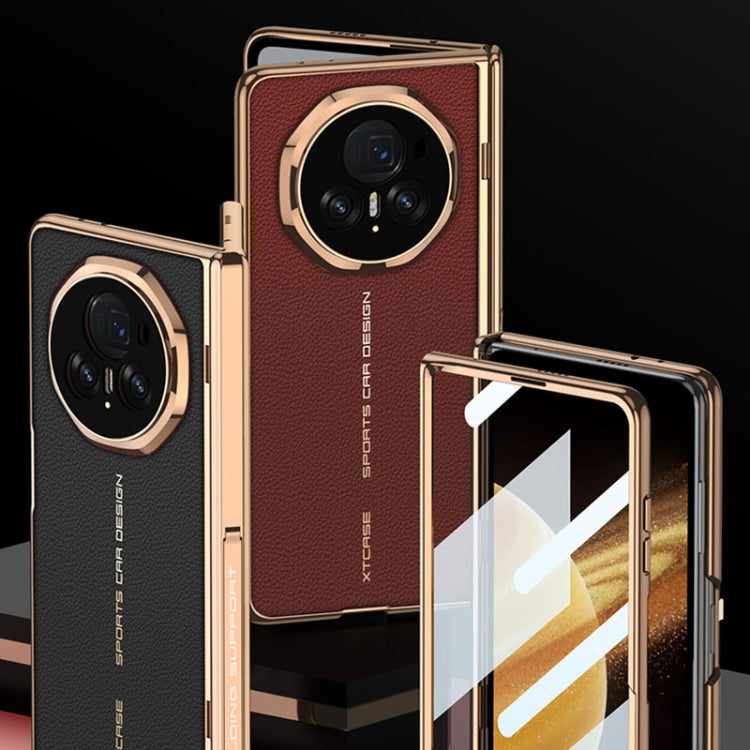 For Honor Magic V3 GKK Integrated Magnetic Fold Hinge Leather Shockproof Phone Case(Black) - free shipping - PMC Jewellery - Order now!