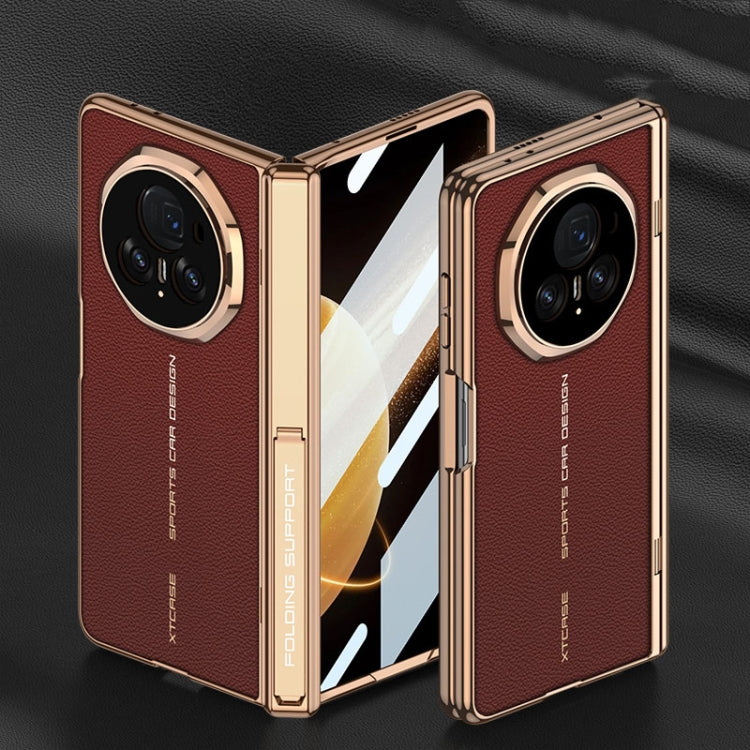 For Honor Magic V3 GKK Integrated Magnetic Fold Hinge Leather Shockproof Phone Case(Red) - free shipping - PMC TechLife - Order now!