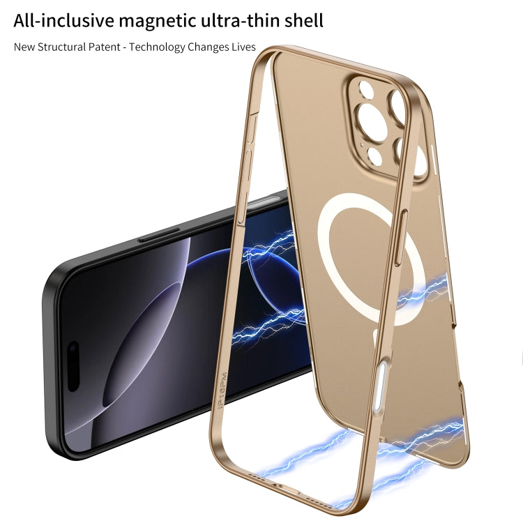 For iPhone 16 GKK MagSafe Full Coverage Phone Case(Titanium Gray) - free shipping - PMC Jewellery - Order now!