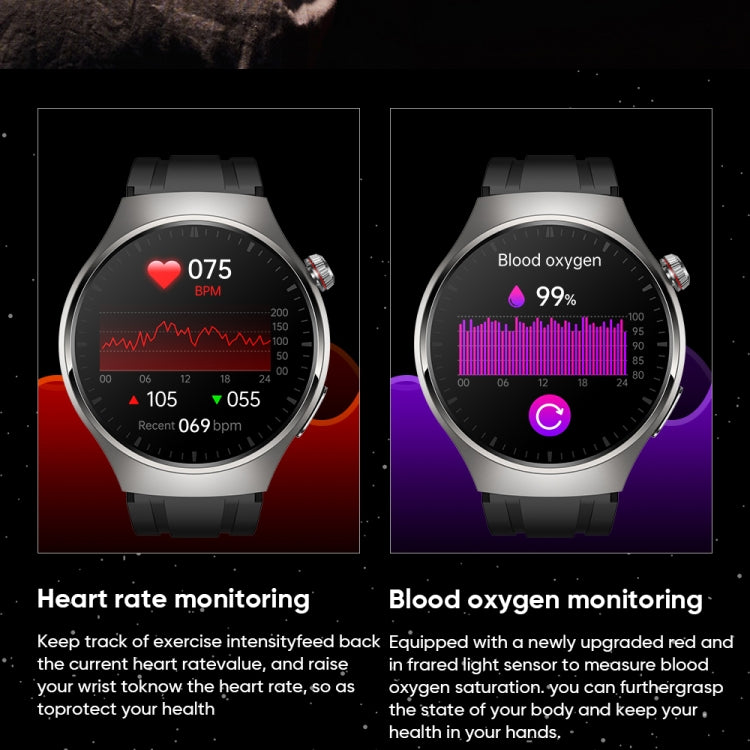 MT200 1.43 inch AMOLED IP67 Steel Band Smart Call Watch, Support ECG(Silver) - Smart Watches by PMC TechLife | Online Shopping South Africa | PMC TechLife | Buy Now Pay Later Mobicred