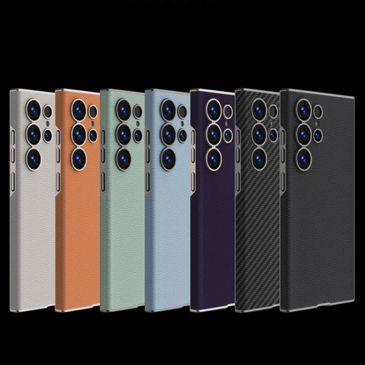 For Samsung Galaxy S25 Ultra 5G GKK Skin-feeling Leather Curved Phone Case(Titanium Gray) - free shipping - PMC Jewellery - Order now!