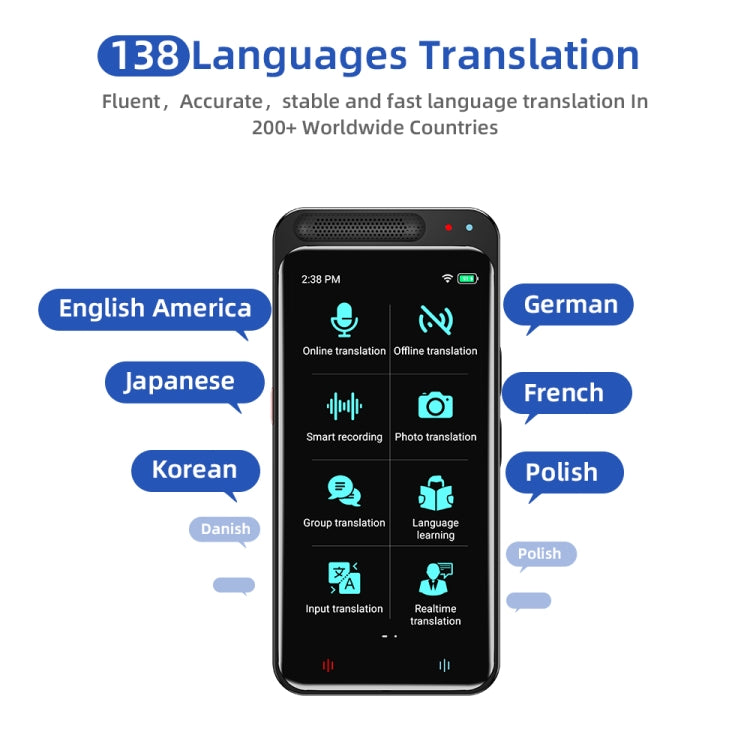 VORMOR Z6 5.0 inch HD Touch Screen Smart AI Translator 139 Languages with Offline Translation / Photo Translation -  by PMC TechLife | Online Shopping South Africa | PMC TechLife | Buy Now Pay Later Mobicred