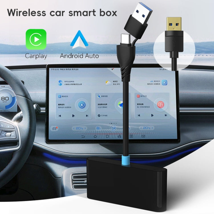 P40 CarPlay and Android Auto Car Connectivity Box Wireless Adapter(Black) - free shipping - PMC Jewellery - Order now!
