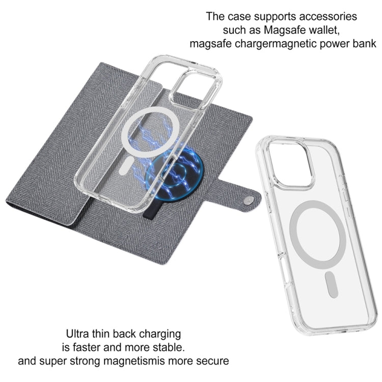 For iPhone 16 Plus ViLi GBS-C Series MagSafe Magnetic RFID Leather Flip Phone Case(Black) - free shipping - PMC Jewellery - Order now!