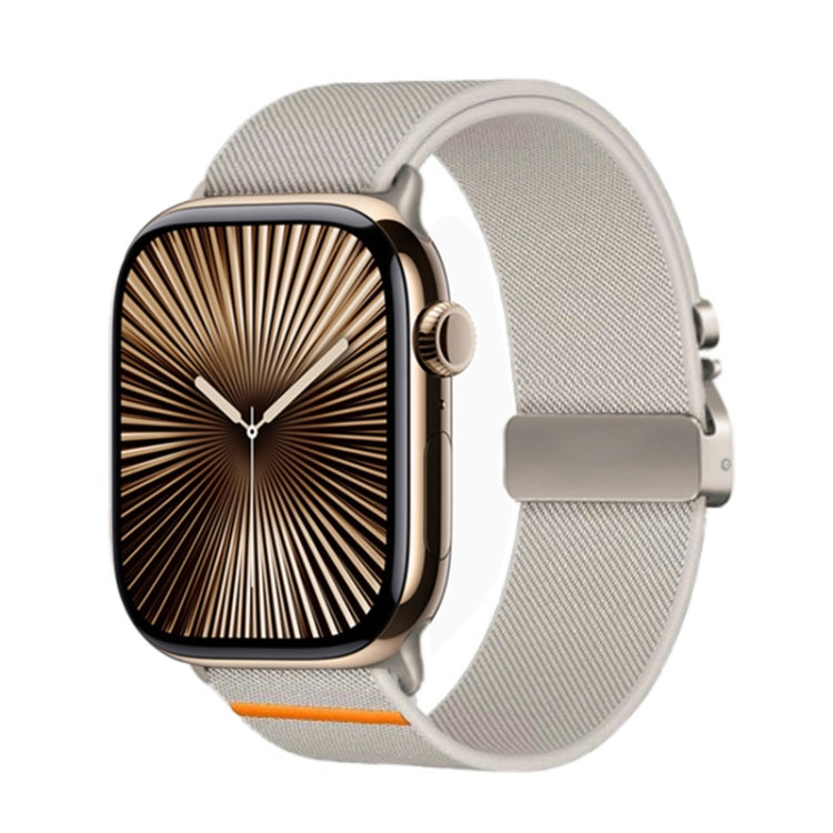 For Apple Watch 42mm / 41mm / 40mm / 38mm Parachute Buckle Elastic Nylon Watch Band(Starlight) - free shipping - PMc TechLife - Order now!