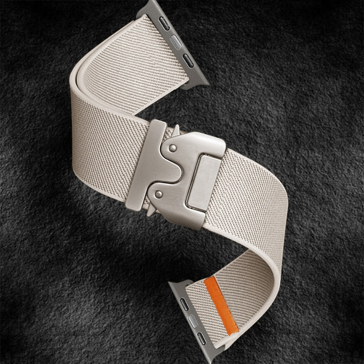 For Apple Watch 42mm / 41mm / 40mm / 38mm Parachute Buckle Elastic Nylon Watch Band(Starlight) - free shipping - PMc TechLife - Order now!