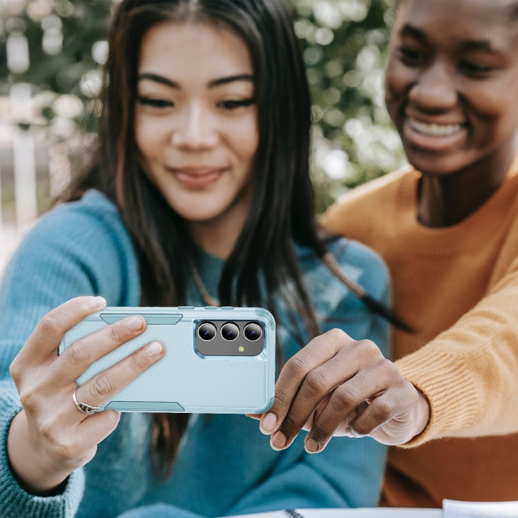 For Samsung Galaxy S25 5G TPU + PC Shockproof Protective Phone Case(Grey Green) - Galaxy S25 5G Cases by PMC Jewellery | Online Shopping South Africa | PMC Jewellery | Buy Now Pay Later Mobicred