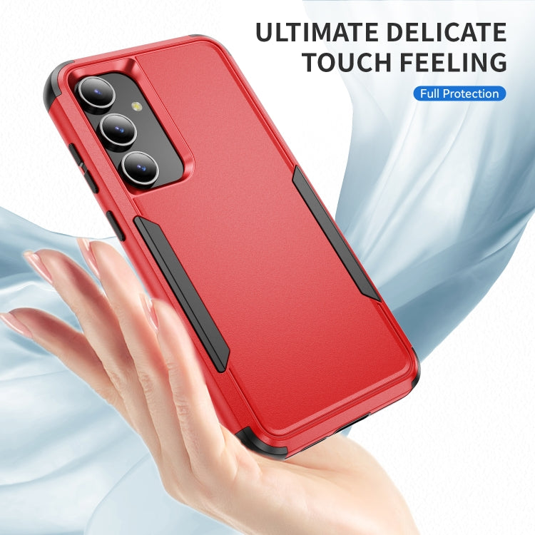For Samsung Galaxy S25 5G TPU + PC Shockproof Protective Phone Case(Red + Black) - Galaxy S25 5G Cases by PMC Jewellery | Online Shopping South Africa | PMC Jewellery | Buy Now Pay Later Mobicred