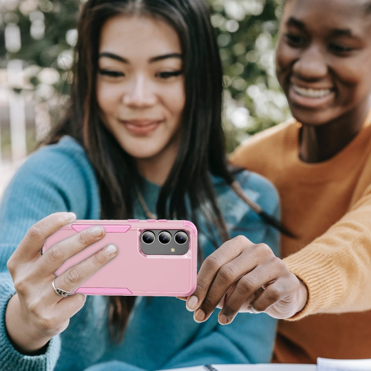 For Samsung Galaxy S25+ 5G TPU + PC Shockproof Protective Phone Case(Pink) - Galaxy S25+ 5G Cases by PMC Jewellery | Online Shopping South Africa | PMC Jewellery | Buy Now Pay Later Mobicred