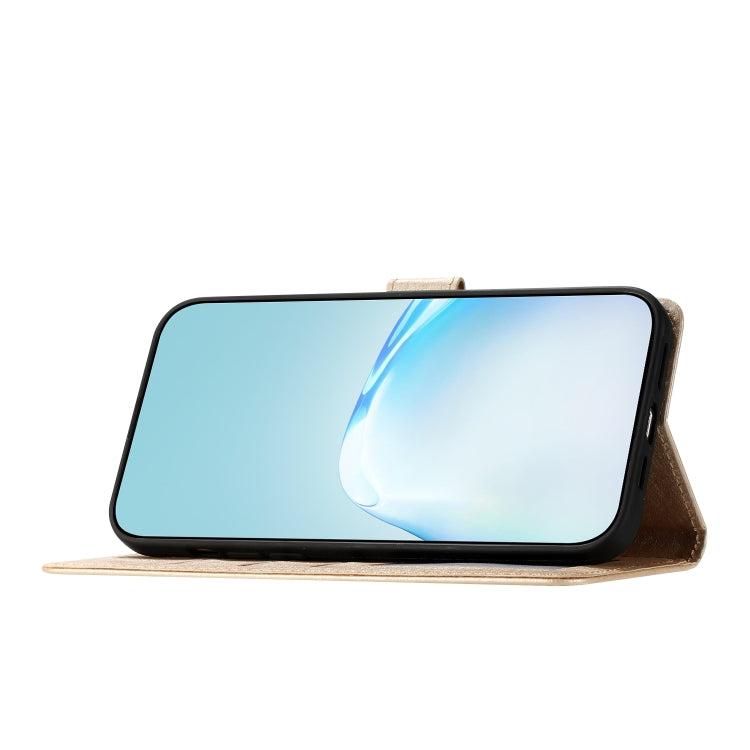 For Samsung Galaxy S25 Ultra 5G Silk Texture Horizontal Flip Leather Phone Case(Gold) - Galaxy S25 Ultra 5G Cases by PMC Jewellery | Online Shopping South Africa | PMC Jewellery | Buy Now Pay Later Mobicred