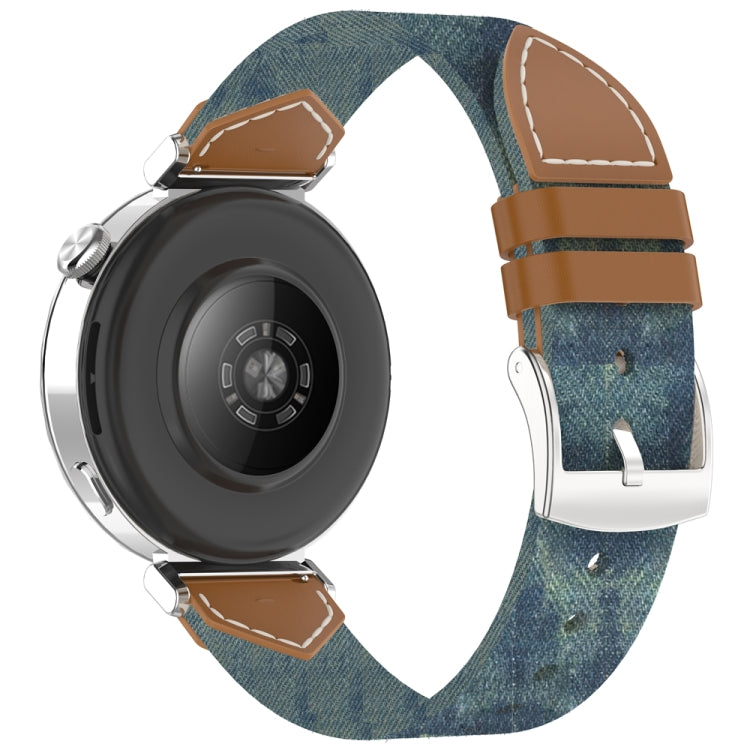 For Huawei Watch GT 5 41mm / GT 5 Pro 42mm Stitched Nylon Denim Watch Band(Denim Blue) - free shipping - PMc TechLife - Order now!