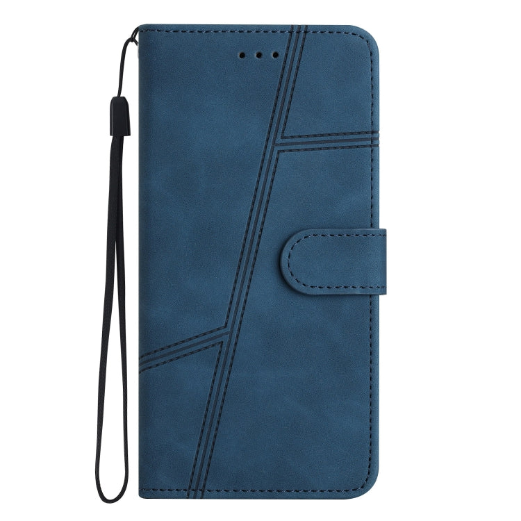 For Samsung Galaxy S25 5G Skin-feel Stitching Leather Phone Case(Blue) - Galaxy S25 5G Cases by PMC Jewellery | Online Shopping South Africa | PMC Jewellery | Buy Now Pay Later Mobicred