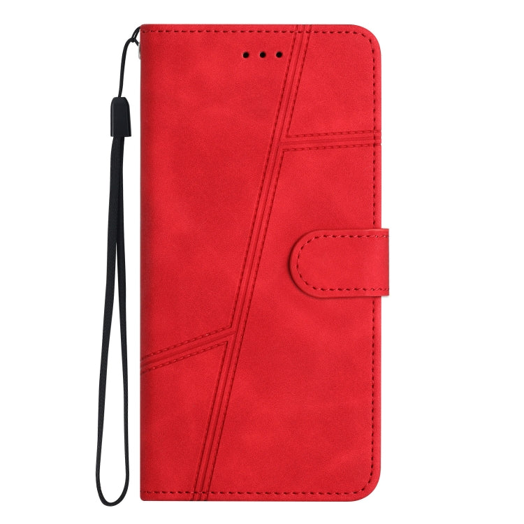 For Samsung Galaxy S25 5G Skin-feel Stitching Leather Phone Case(Red) - Galaxy S25 5G Cases by PMC Jewellery | Online Shopping South Africa | PMC Jewellery | Buy Now Pay Later Mobicred