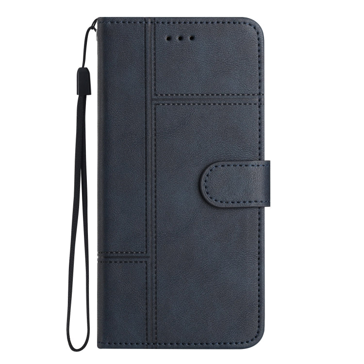 For Samsung Galaxy S25 5G Cowhide Texture Stitching Leather Phone Case(Dark Blue) - free shipping - PMC Jewellery - Order now!