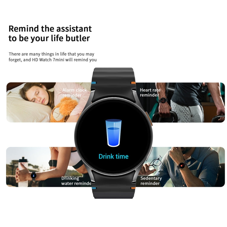 HD Watch7 mini 1.3 inch AMOLED Screen Smart Watch(Black) - free shipping - PMC TechLife - Order now!