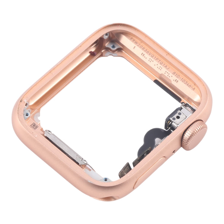 For Apple Watch Series 4 44MM LTE Aluminium Alloy Middle Frame Bezel Plate with Crown Spin Axis Flex Cable(Gold) - Middle Frame by PMC TechLife | Online Shopping South Africa | PMC TechLife | Buy Now Pay Later Mobicred