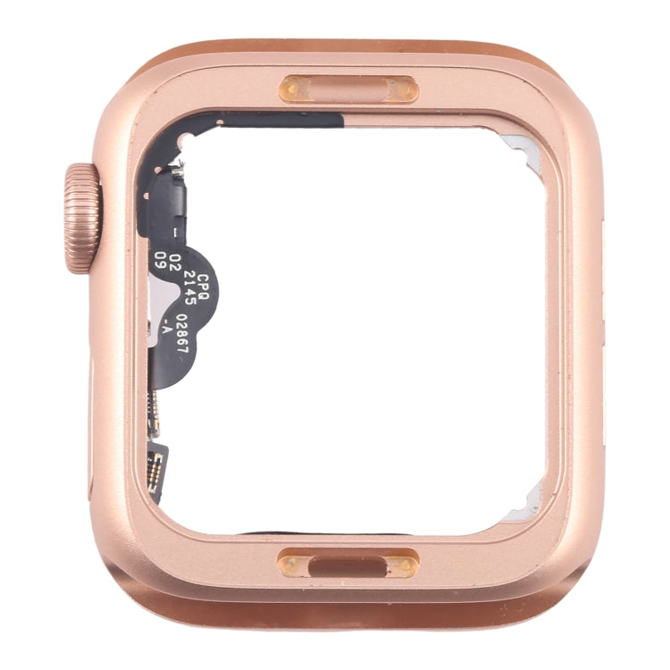 For Apple Watch Series 5 44MM LTE Aluminium Alloy Middle Frame Bezel Plate with Crown Spin Axis Flex Cable(Gold) - Middle Frame by PMC TechLife | Online Shopping South Africa | PMC TechLife | Buy Now Pay Later Mobicred